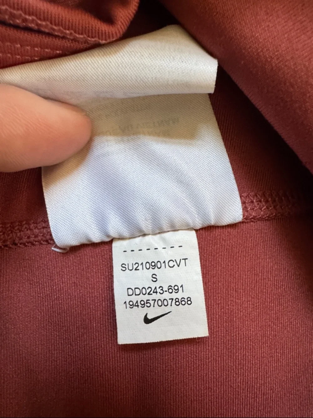 Nike Women's Burnt Orange High-Rise Bike Shorts - Picture 4 of 5